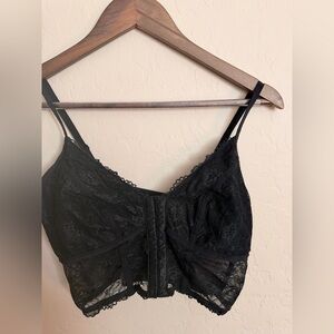 Elegant Black Lace Bralette
